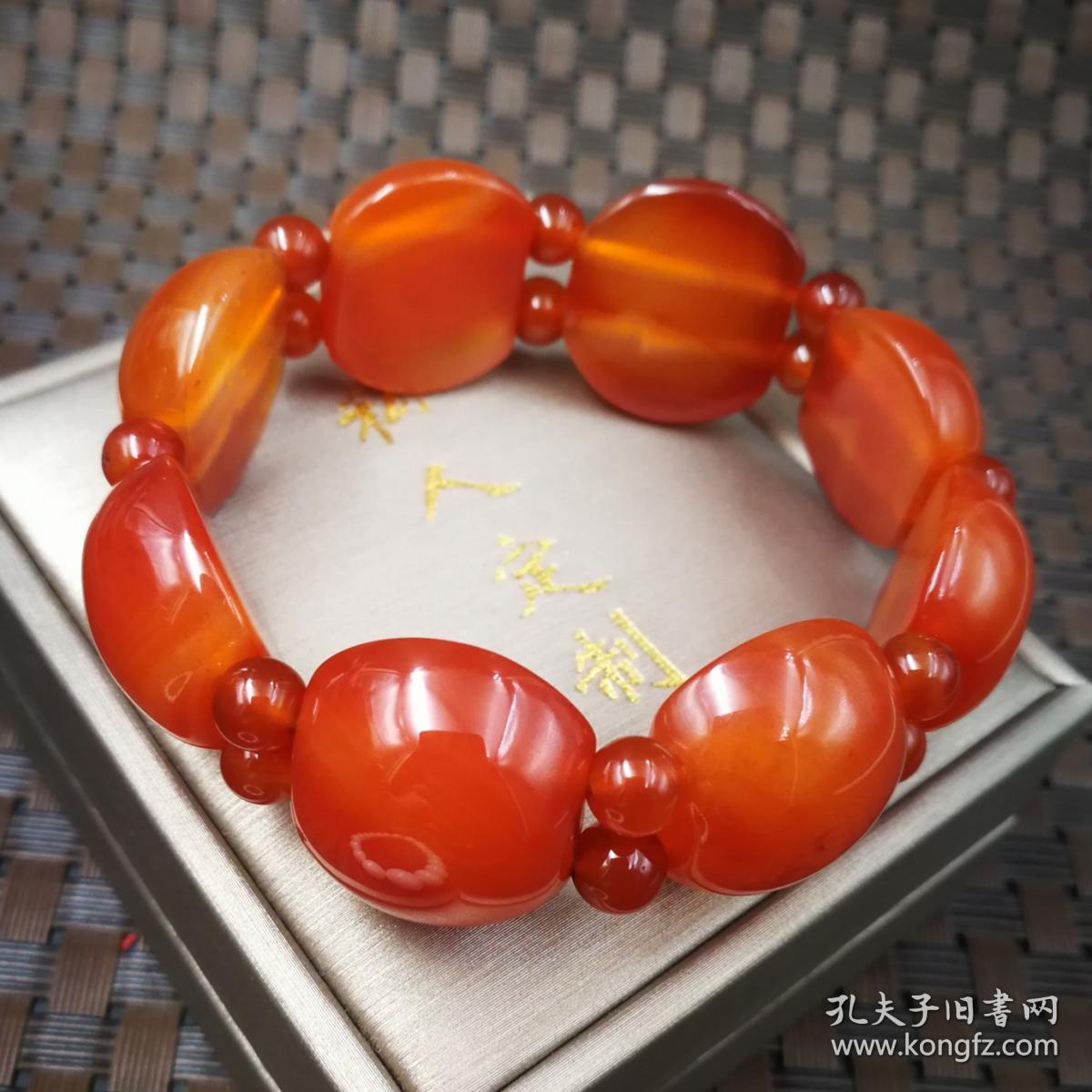 天然红玛瑙片片款手链手排遮疤痕手串女款特价玉器礼物时尚饰品