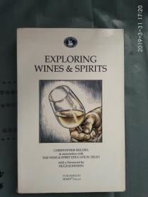 英文原版 Christopher Fielden  ：  Exploring Wines & Spirits ，Exploring Wines and Spirits大16开本铜版纸厚册 非偏远地区包快递