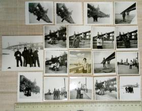 南京长江大桥收藏老照片黑白合影，18张