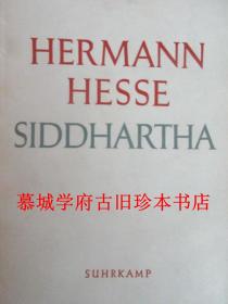 1951年版布面精装/书皮/诺贝尔文学奖获得者黑塞著，嬉皮士运动经典《悉达多》 HERMANN HESSE: SIDDHARTHA