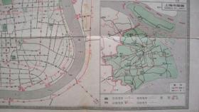 1964年上海文化出版社版印《上海交通简图》（一版三印）