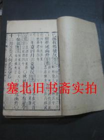 官刻竹纸木刻大字大开本-资治通鉴纲目 正编卷12、14、15、16 四册合售 26.1*16.2CM