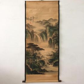 古董复古怀旧中堂画堂屋壁画办公装饰挂画卷轴画字画国画收藏新品