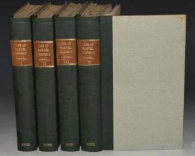 1822年James Boswell: The Life of Samuel Johnson – 包斯威尔《约翰逊传》珍贵第9版 手工绵纸印制 后世重装4大册全 原品铜版画 增补大量插图