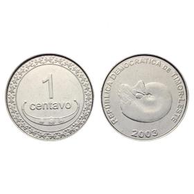 东帝汶1分硬币 50枚原袋 年份随机发货