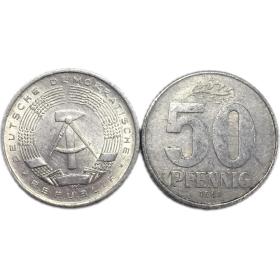 现货民主德国50芬尼硬币 50枚散装 年份随机发货