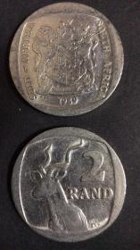 现货南非2兰特硬币 1枚散装 年份随机发货