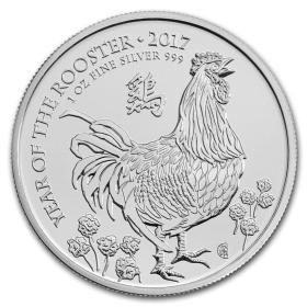 2017年英国发行丁酉年生肖鸡1盎司投资银币