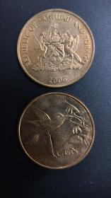 现货特立尼达和多巴哥1分硬币 50枚散装 年份随机发