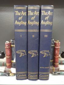 The Art Of Angling  钓鱼经 三册全 大量精美插图  25*18*4 1957年