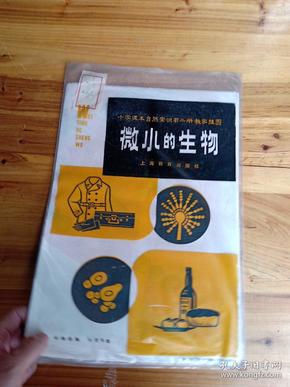 小学课本自然常识第二册教学挂图： 微小的生物（彩图2张全)