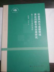 社会风尚与道德领域突出问题，专项治理研究，基于文化视角的透析。