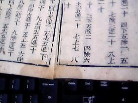 清线装书：光绪丙子三益斋藏板·算法指掌大全 （元卷）