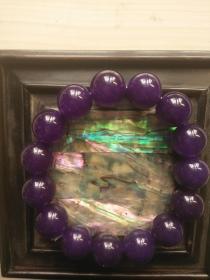 限拍一条，仅限爱心人士，低价处理了13厘米紫色宝石大颗手链,caizh