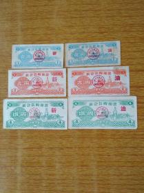193广东新会县1973年“新”字款，购油票3款7品65元