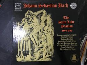 黑胶原版唱片3张装JOHANN SEBASTIAN BACH THE SAINTR LUKE BASSION BW246