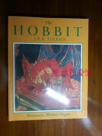 预定已绝版霍比特人 美版 插画版 平装 黄皮本 The Hobbit Illustrated