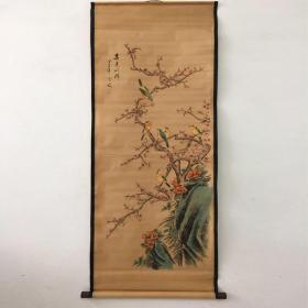 仿古画名人字画国画花鸟客厅装饰画卷轴画中堂挂画春光明媚家居软装