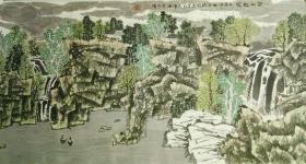 张明光张青绿山水（保真）