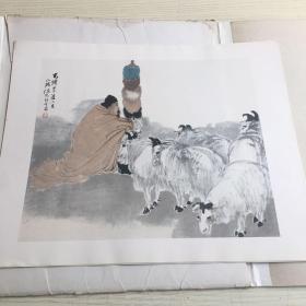 【ZHJCS·HJ】·【私人珍藏】·上海人民美术出版社·《任伯年人物花鸟册》·活页十二页全·1979年·8开·【一版一印】