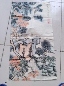 有些年头的字画4幅。不知是那位名家的。