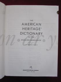 The American Heritage Dictionary of the English Language（Third Edition）美国传统英语词典（第3版 货号TJ）