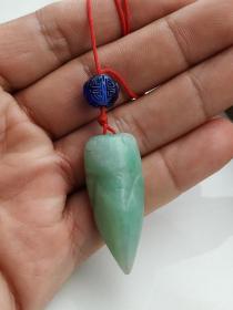 阳绿翡翠蝉挂件