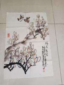 中国美协会员安微著名画家孙明作品3平尺保真