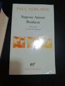 Paul Verlaine / Sagesse Amour Bonheur 魏尔伦诗集 法文原版