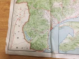 1930年日本印刷《日本交通分县地图-神奈川县》