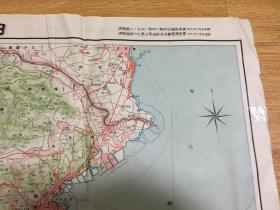 1930年日本印刷《日本交通分县地图-神奈川县》