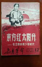 《 东方红太阳升--毛主席的青少 年时代》教育革命 封面有毛主席像.林彪题词 1968.7.1..中间差一大张