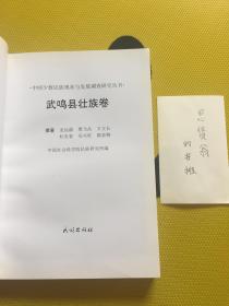 中国少数民族现状与发展调查研究丛书·武鸣县壮族卷