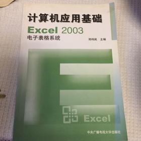 计算机应用基础EXcel2003电子表格系统