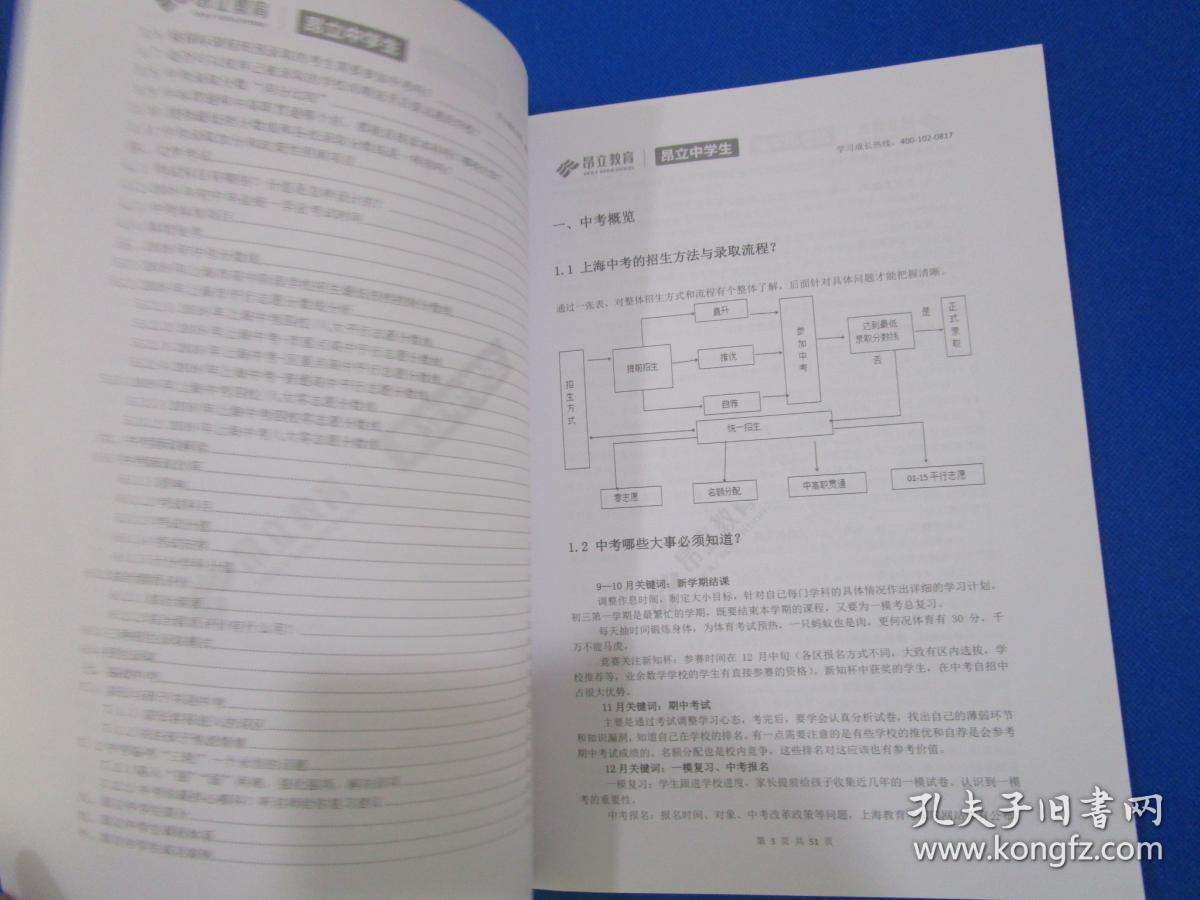 2018上海中考动向白皮书/（最新中考概况一览，学情考情备考指南）/昂立教育/昂立中学生教研院整理出品