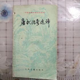 唐代传奇选译/中国古典文学作品选读