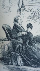 1868年CHARLES DICKENS ：Bleak House 狄更斯罕见巨著《荒凉山庄》 3/4小牛皮插图本古董书 8张钢版画插图 增补精美插图