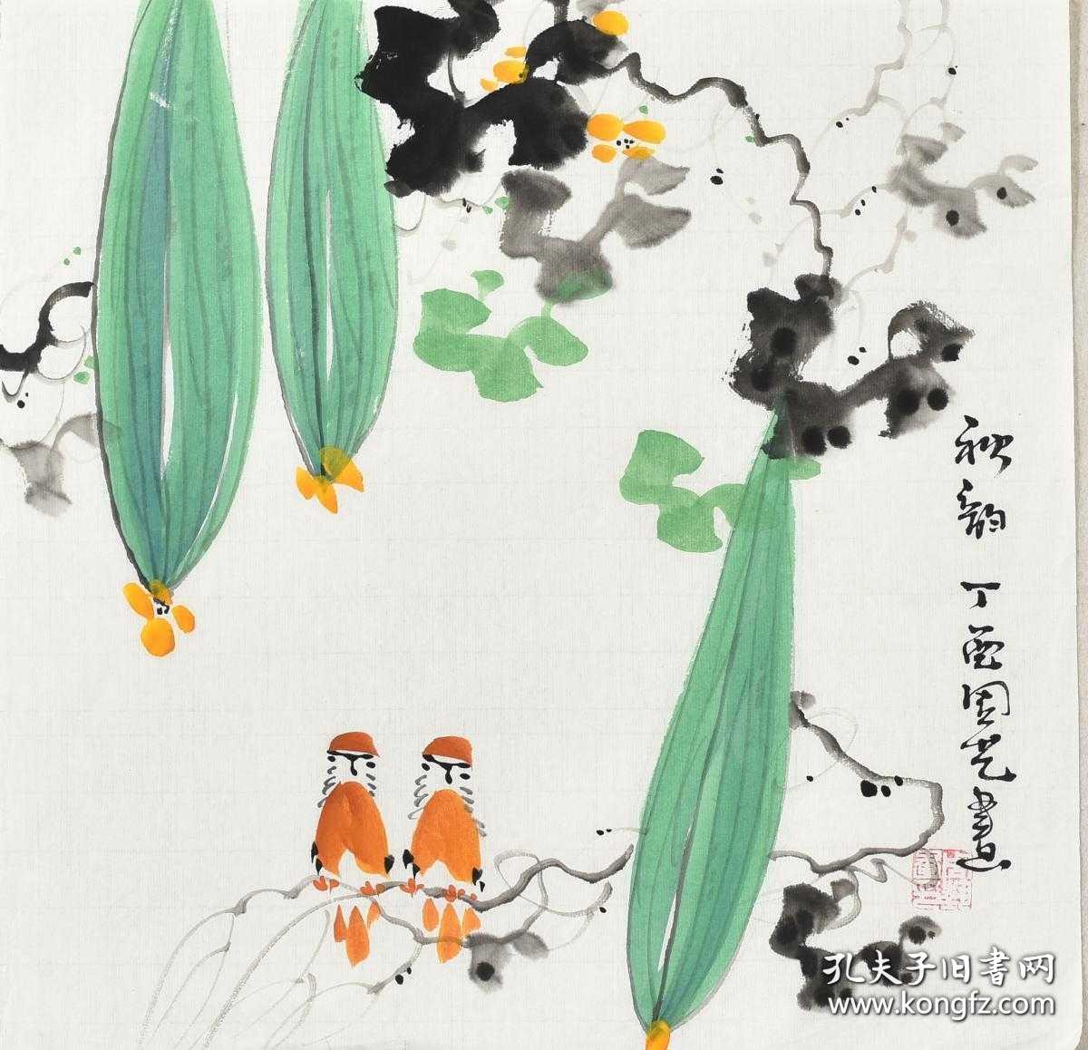 小品花鸟画一幅
 