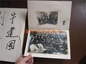 老照片3张合售 ：60-70年代宣传队演出（供销社老百货商店背景20x12.5cm，农村背景11x9cm）