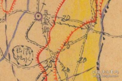 【提供资料信息服务】民国三十年（1941年）《江北县图》（江北县老地图、江北老地图、江北县地图、重庆老地图、重庆市老地图、重庆市地图）原图高清复制。重庆市重要历史变迁史料，江北县地理地名历史变迁重要史料。图下方附县治资料，内容十分丰富，左上附县城街巷图。此图规整，色彩鲜明，非常好。原图高清复制。裱框后，研究、阅览装饰极佳。
