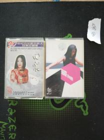 磁带2盘 ：田震《20世纪中华歌坛名人珍藏版》《震撼》