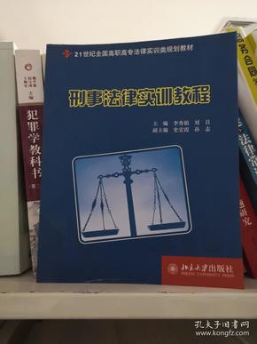 刑事法律实训教程/21世纪全国高职高专法律实训类规划教材