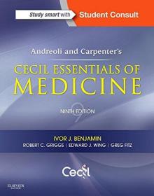 现货 Andreoli and Carpenter's Cecil Essentials of Medicine, 9e 英文原版 西氏内科学精要 学生版  [美]本杰明 全彩印