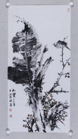 著名画家、青海省美协会员 邢书博 水墨画作品《秋实》一幅（纸本软片，约4平尺；作品由《中国美术市场报》直接得自于艺术家本人）  HXTX100354