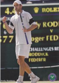 温布尔登网球公开赛 温网  美国网球明星 安迪 罗迪克  官方明信片