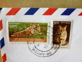 集邮•实寄封•邮票——印度（1）※ 为保护隐私，隐去相关地名、人名 ※