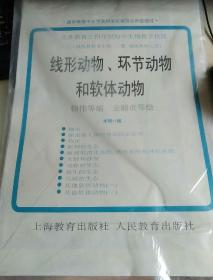 义务教育三四年制初中生物教学挂图，动物部分（上辑）《线型动物、环节动物和软体动物》。全套11幅对开彩色大图 ，缺第4、7、8、9页，存7张