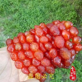 珠宝阿拉善戈壁料筋脉石手串 红糖心玛瑙葡萄干玛瑙手串