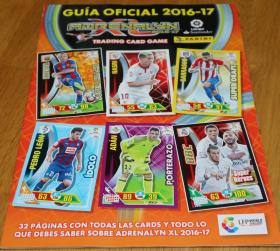 意大利 帕尼尼 Panini 2016-2017 西甲 游戏版 足球 贴纸 球星卡 官方介绍册 西班牙语 版本