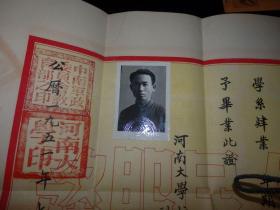 1951年河南大学毕业证